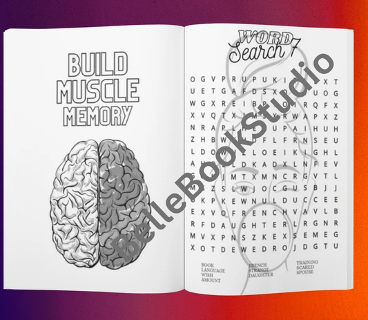The Busy Book! Crossword & Activity Book Helping with Cognitive Concentration, Matte Cover